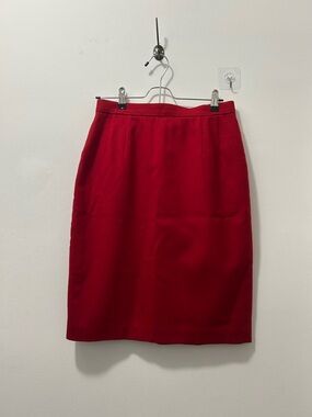 Classic Red Women's Pencil Skirt